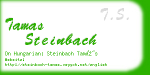 tamas steinbach business card